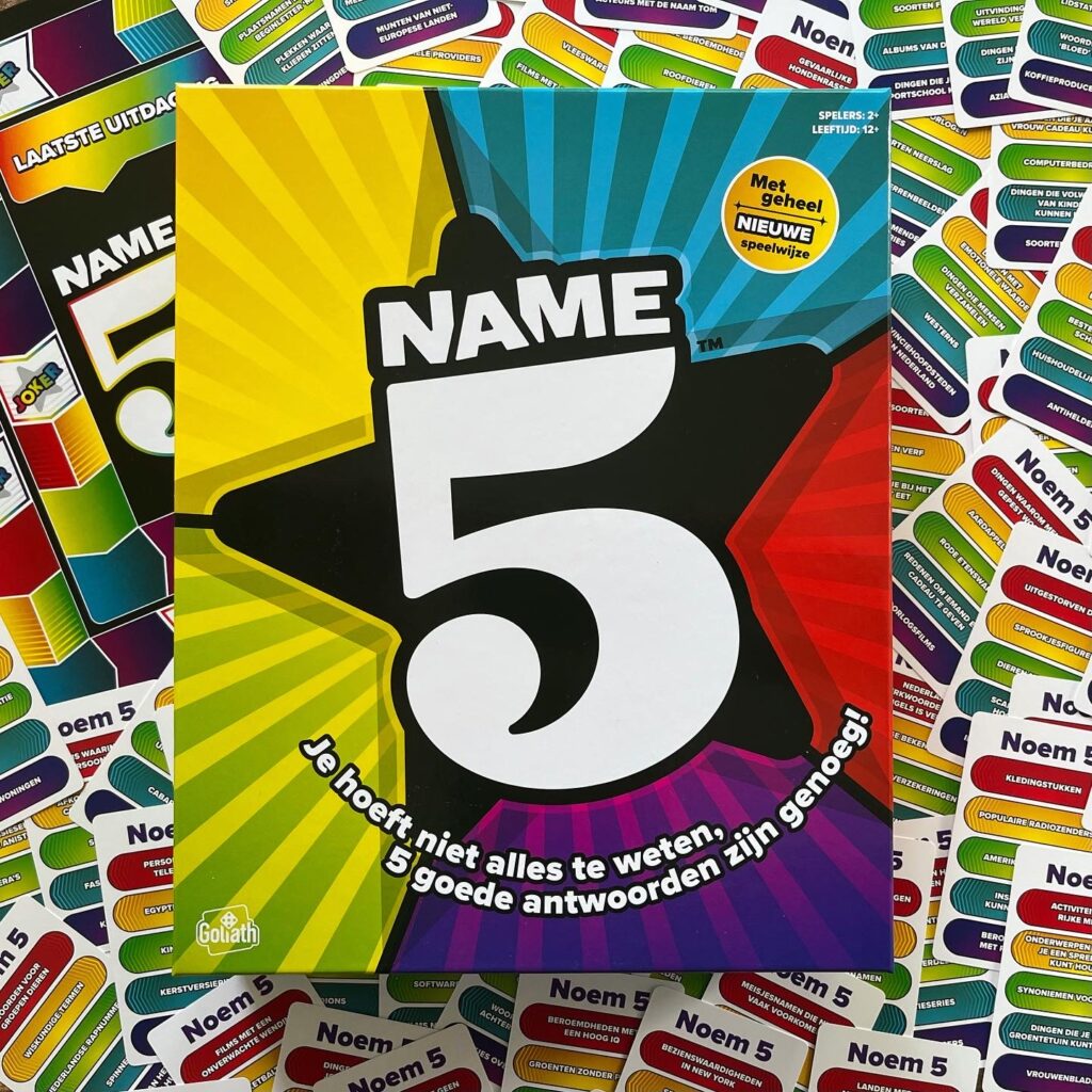 Review: Name 5 (Goliath Games) – English